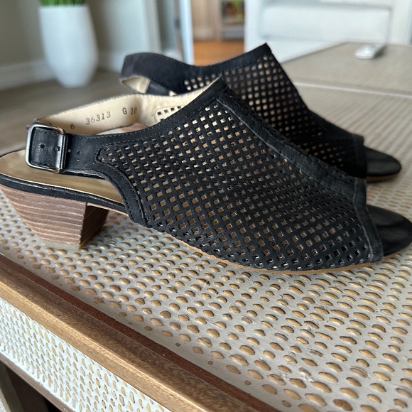 Paul Green Lois Perforated Slingback Sandals Size 9 - Picture 2 of 9